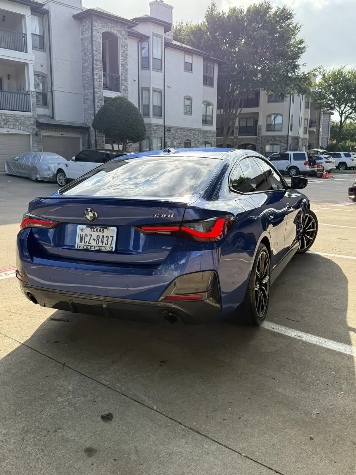 Blue BMW photographed by JX Auto Lab