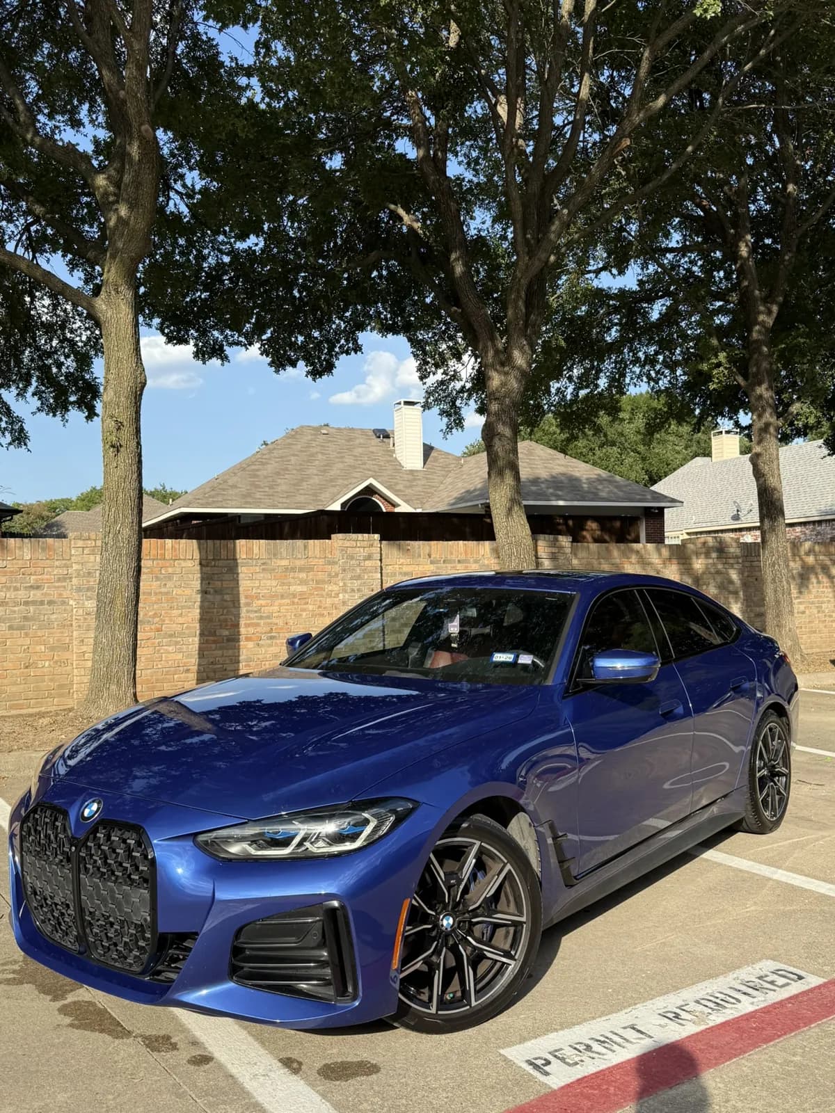 Blue BMW photographed by JX Auto Lab