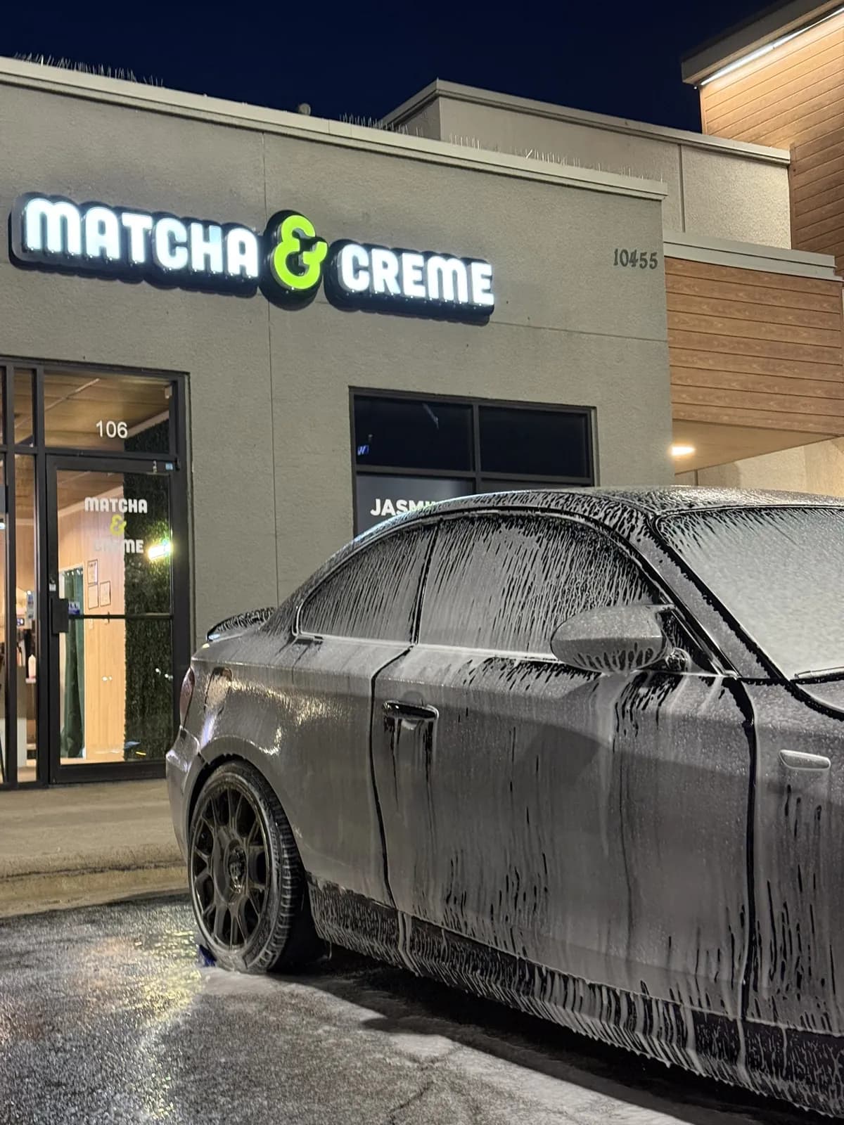 BMW foam wash photographed by JX Auto Lab