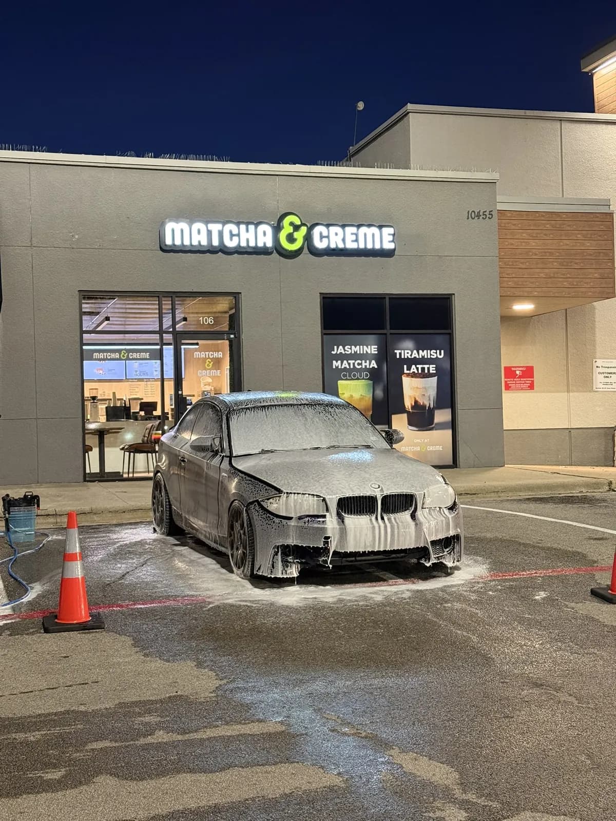 BMW foam wash photographed by JX Auto Lab