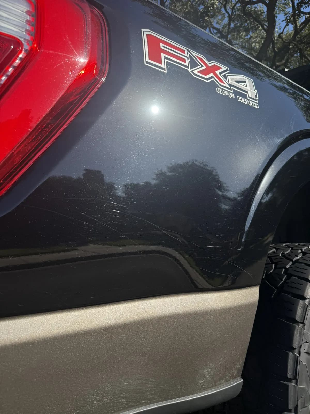 Ford pickup reflections photographed by JX Auto Lab