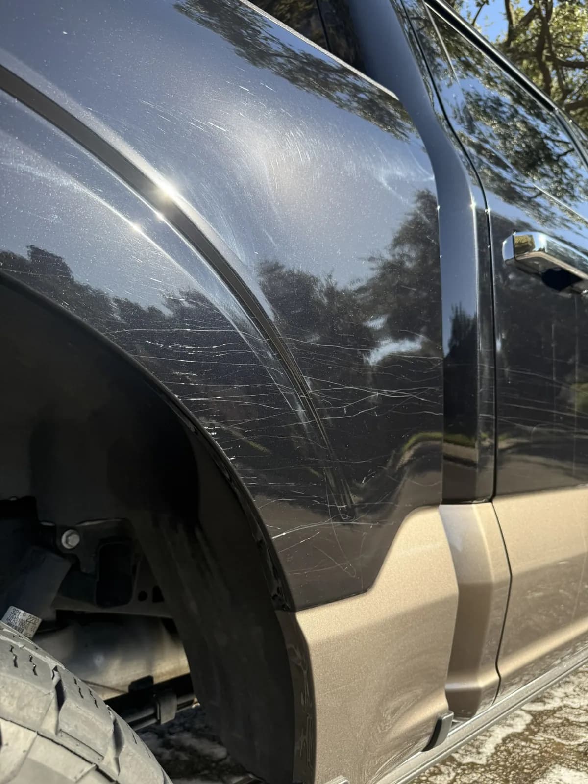 Ford pickup reflections photographed by JX Auto Lab