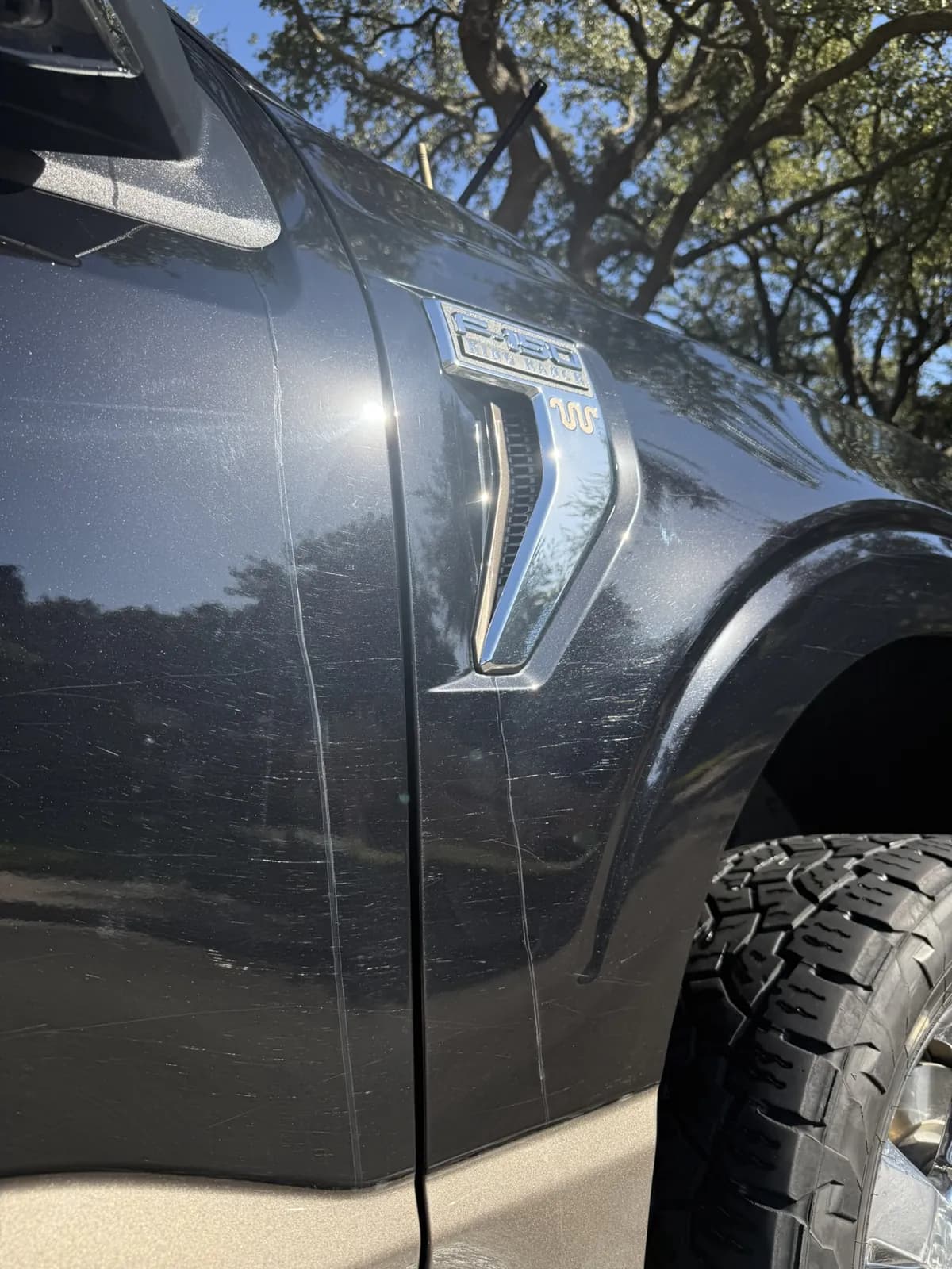Ford pickup reflections photographed by JX Auto Lab