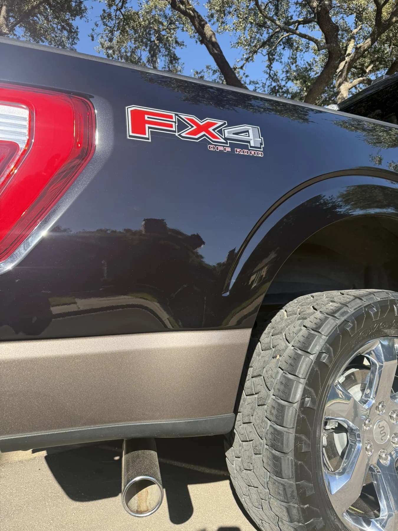 Ford pickup rear quarter and truck bed