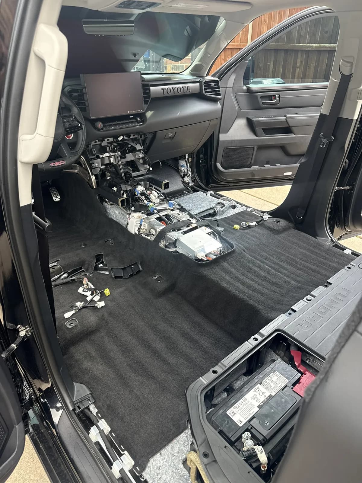 Interior cleaning in progress photographed by JX Auto Lab