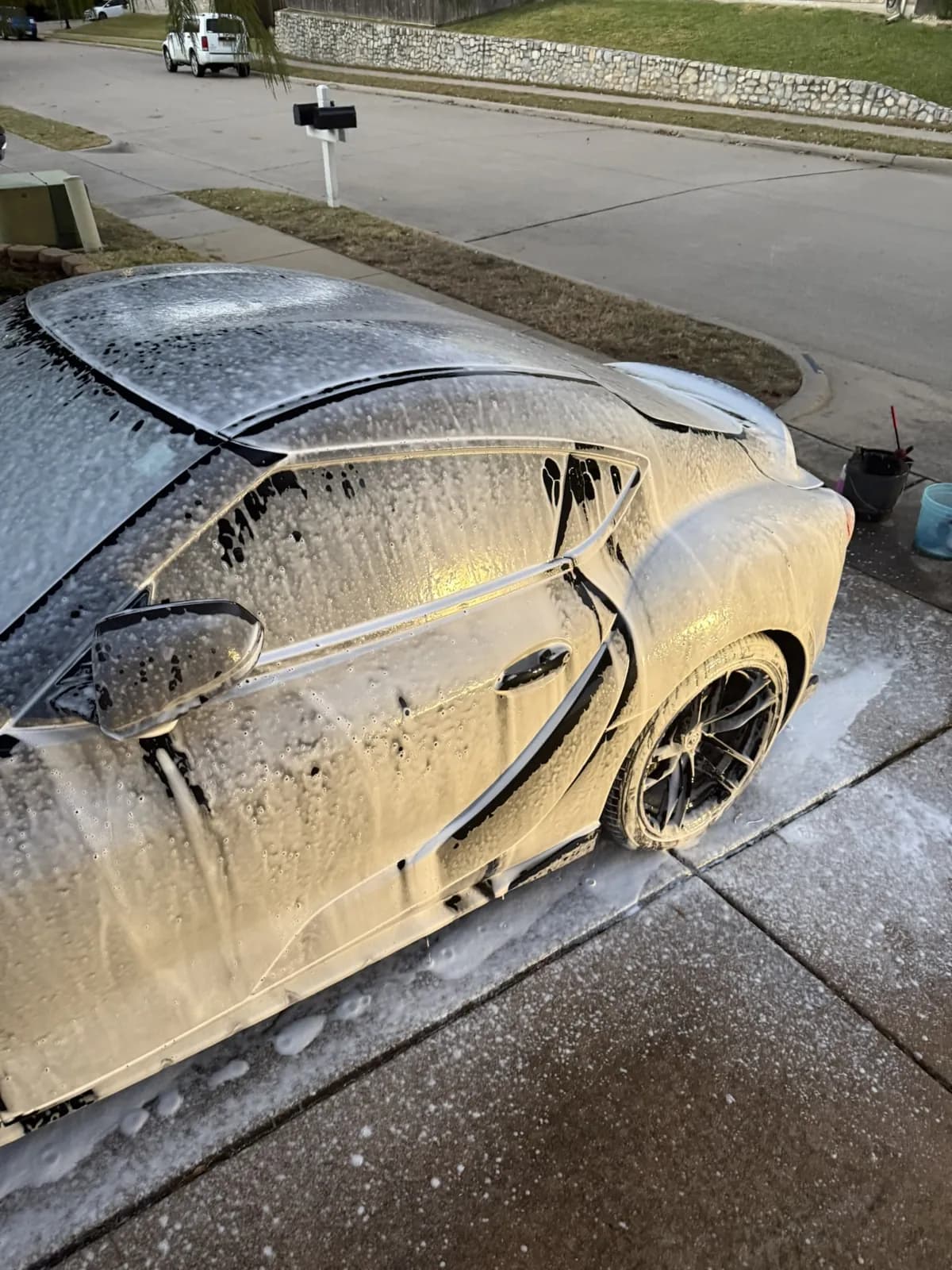 Supra foam wash photographed by JX Auto Lab