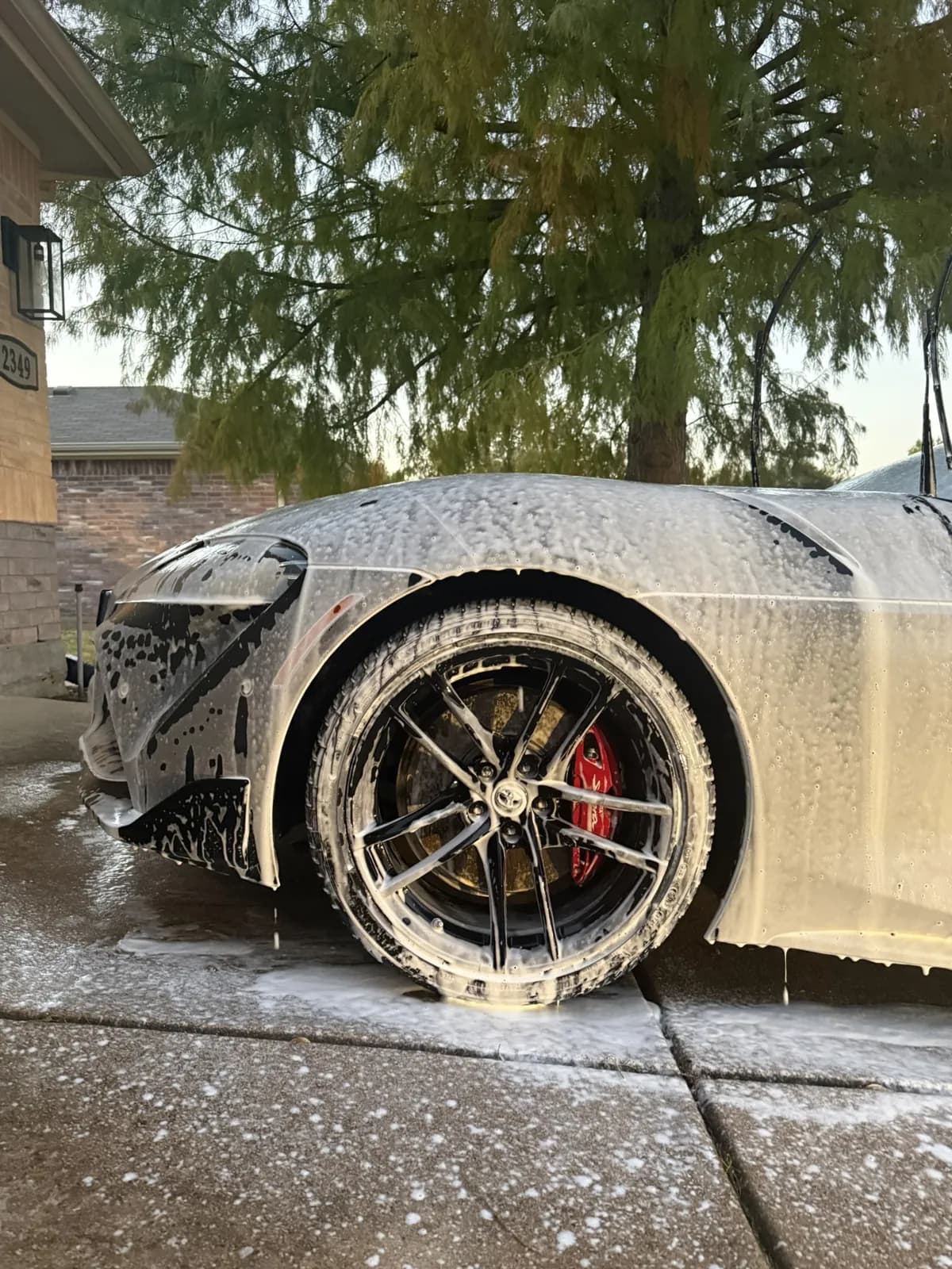Supra foam wash photographed by JX Auto Lab