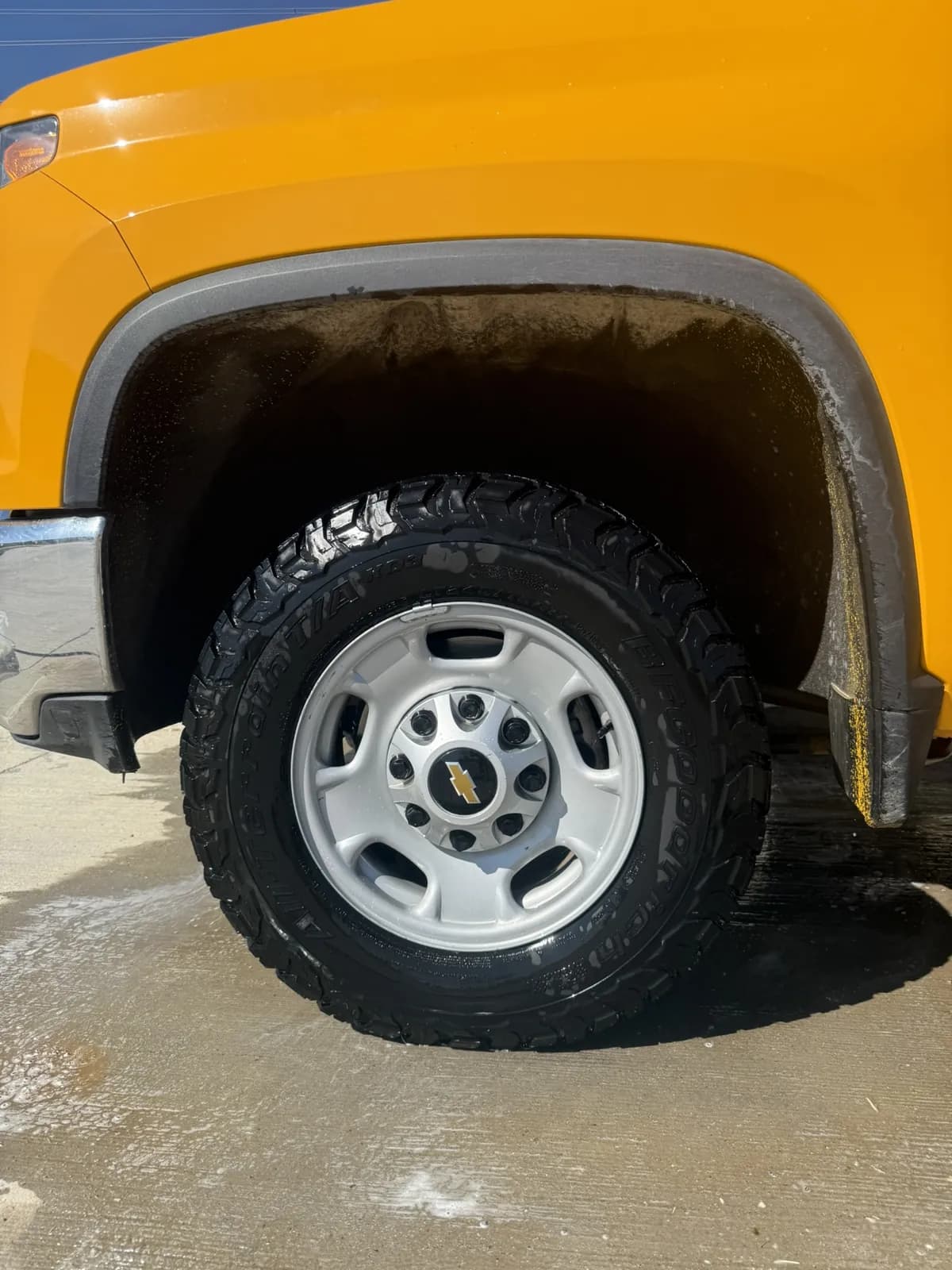 Truck wheel photographed by JX Auto Lab