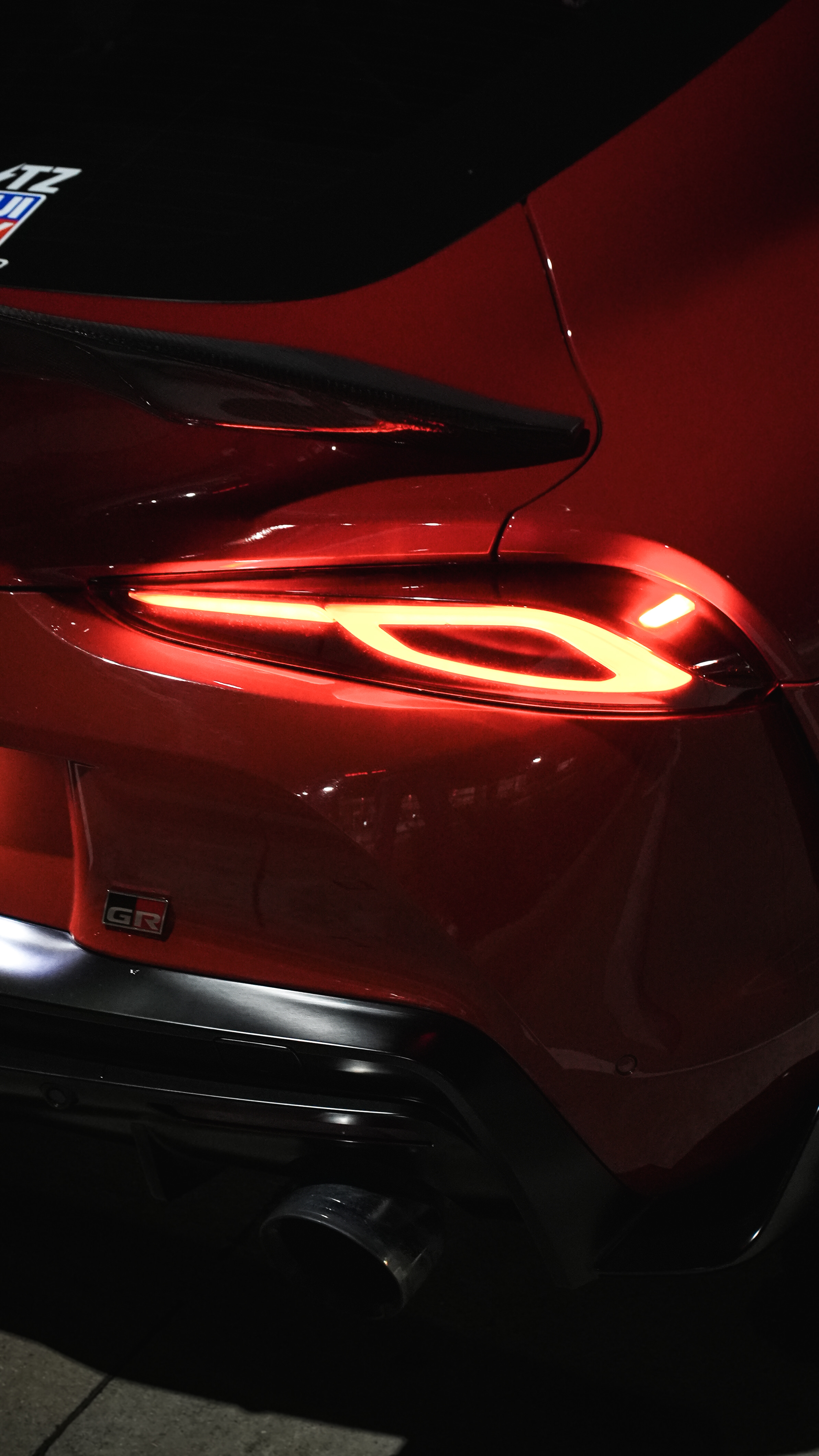 Red Car Taillight Detail